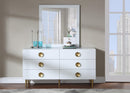 Zayne White Mirror - Town Of Bargains Furniture - NY