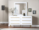 Marisol White Mirror - Town Of Bargains Furniture - NY