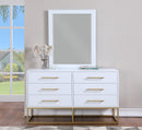 Maxine White / Gold Mirror - Town Of Bargains Furniture - NY