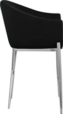 Xavier Black Velvet Counter Stool - Town Of Bargains Furniture - NY