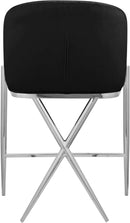 Xavier Black Velvet Counter Stool - Town Of Bargains Furniture - NY