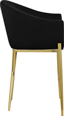 Xavier Black Velvet Counter Stool - Town Of Bargains Furniture - NY