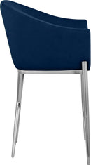 Xavier Navy Velvet Counter Stool - Town Of Bargains Furniture - NY