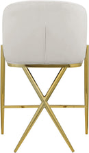Xavier Cream Velvet Counter Stool - Town Of Bargains Furniture - NY