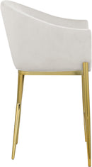 Xavier Cream Velvet Counter Stool - Town Of Bargains Furniture - NY