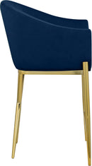 Xavier Navy Velvet Counter Stool - Town Of Bargains Furniture - NY