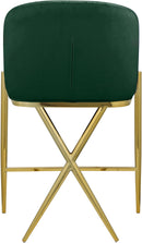 Xavier Green Velvet Counter Stool - Town Of Bargains Furniture - NY