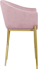 Xavier Pink Velvet Counter Stool - Town Of Bargains Furniture - NY