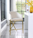 Xavier Cream Velvet Counter Stool - Town Of Bargains Furniture - NY