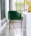 Xavier Green Velvet Counter Stool - Town Of Bargains Furniture - NY