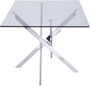Xander Chrome Dining Table - Town Of Bargains Furniture - NY
