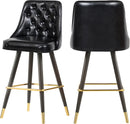 Portnoy Black Faux Leather Counter/Bar Stool