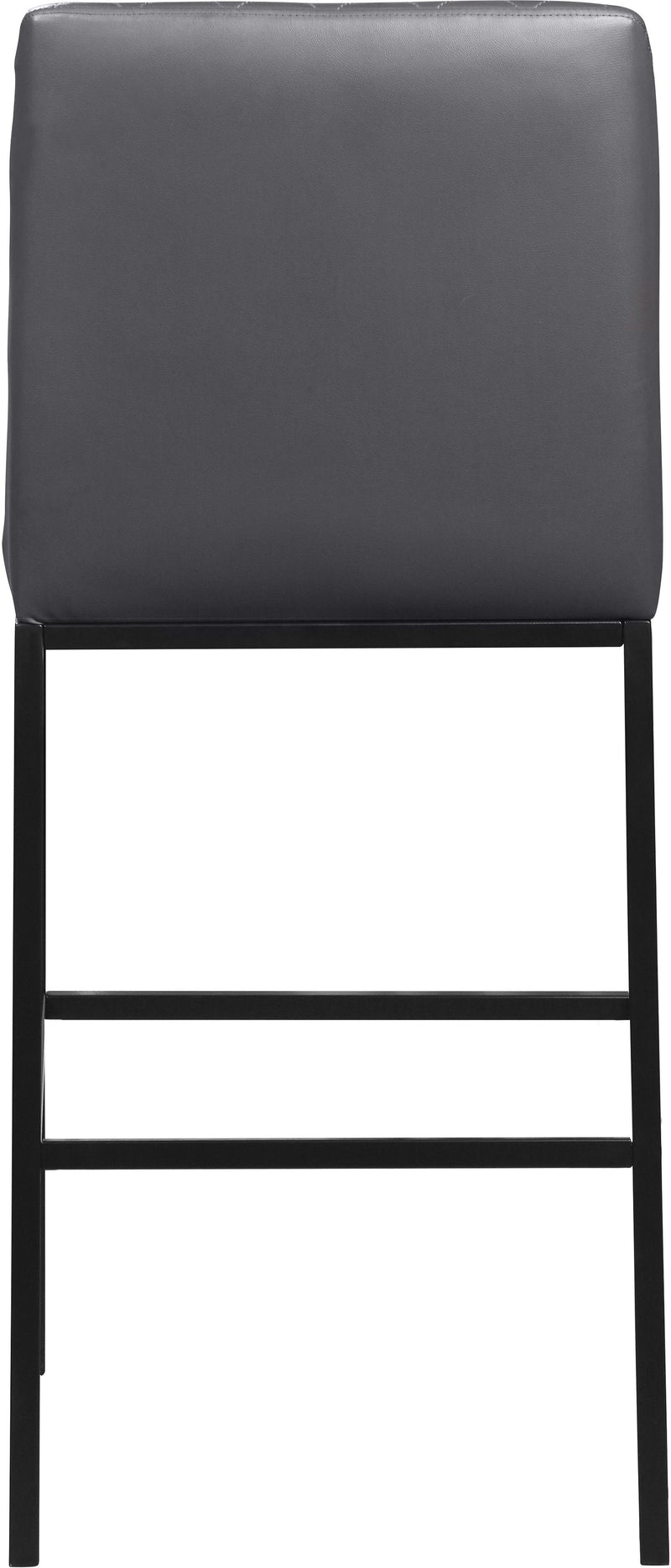 Bryce Grey Faux Leather Stool