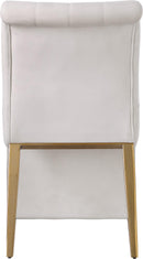 Curve Cream Velvet Dining Chair - Town Of Bargains Furniture - NY