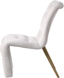 Curve Cream Velvet Dining Chair - Town Of Bargains Furniture - NY