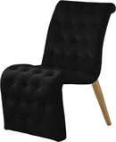 Curve Black Velvet Dining Chair - Town Of Bargains Furniture - NY
