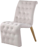 Curve Cream Velvet Dining Chair - Town Of Bargains Furniture - NY