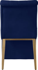 Curve Navy Velvet Dining Chair