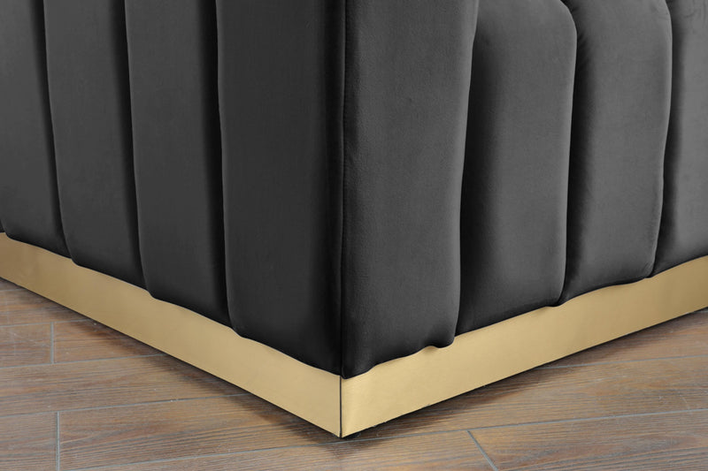Marlon Grey Velvet Sofa - Town Of Bargains Furniture - NY