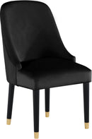 Omni Black Velvet Dining Chair - Town Of Bargains Furniture - NY