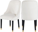 Omni Cream Velvet Dining Chair - Town Of Bargains Furniture - NY