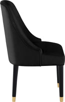 Omni Black Velvet Dining Chair - Town Of Bargains Furniture - NY