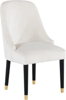 Omni Cream Velvet Dining Chair - Town Of Bargains Furniture - NY