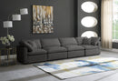 Plush Grey Velvet Standard Cloud Modular Sofa - Town Of Bargains Furniture - NY