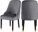 Omni Grey Velvet Dining Chair - Town Of Bargains Furniture - NY