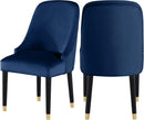 Omni Navy Velvet Dining Chair - Town Of Bargains Furniture - NY