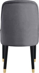 Omni Grey Velvet Dining Chair - Town Of Bargains Furniture - NY