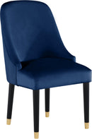 Omni Navy Velvet Dining Chair - Town Of Bargains Furniture - NY