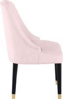 Omni Pink Velvet Dining Chair - Town Of Bargains Furniture - NY