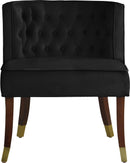 Perry Black Velvet Dining Chair - Town Of Bargains Furniture - NY