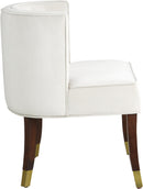 Perry Cream Velvet Dining Chair - Town Of Bargains Furniture - NY