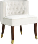 Perry Cream Velvet Dining Chair - Town Of Bargains Furniture - NY