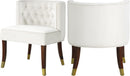 Perry Cream Velvet Dining Chair - Town Of Bargains Furniture - NY