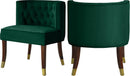 Perry Green Velvet Dining Chair - Town Of Bargains Furniture - NY