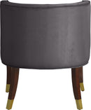 Perry Grey Velvet Dining Chair - Town Of Bargains Furniture - NY