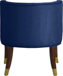 Perry Navy Velvet Dining Chair - Town Of Bargains Furniture - NY