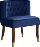Perry Navy Velvet Dining Chair - Town Of Bargains Furniture - NY