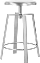 Lang Silver Counter/Bar Stool - Town Of Bargains Furniture - NY