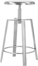Lang Silver Counter/Bar Stool - Town Of Bargains Furniture - NY