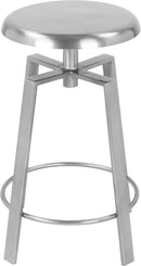 Lang Silver Counter/Bar Stool - Town Of Bargains Furniture - NY