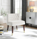 Perry Cream Velvet Dining Chair - Town Of Bargains Furniture - NY