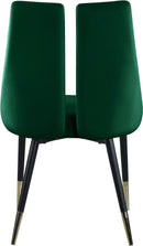 Sleek Green Velvet Dining Chair - Town Of Bargains Furniture - NY