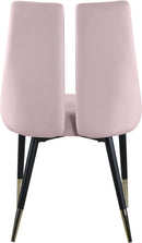 Sleek Pink Velvet Dining Chair - Town Of Bargains Furniture - NY