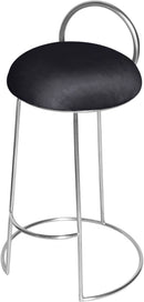 Ring Black Velvet Counter Stool - Town Of Bargains Furniture - NY