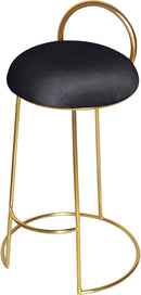 Ring Black Velvet Counter Stool - Town Of Bargains Furniture - NY