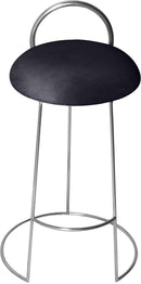 Ring Black Velvet Counter Stool - Town Of Bargains Furniture - NY